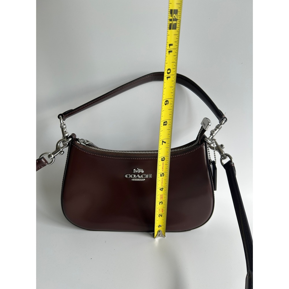 Coach Teri Maple Spazzolato Leather Shoulder Bag CV935 Excellent - Picture 10 of 11
